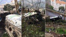 بالصور/ وفاة شخصين جراء انقلاب صهريج لنقل المحروقات على طريق القرية- بعبدا