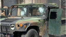بالصورة/ آلية الجيش التي رشقها المحتجون بالحجارة!