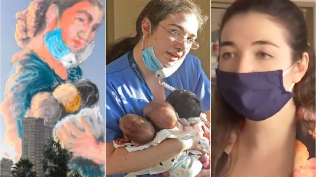 بالفيديو/ الممرضة باميلا زينون إحدى بطلات لبنان تروي تفاصيل إنقاذها لـ3 أطفال رضّع...طلبت شي لأقدر لف الولاد لإنن مصقعين صارت العالم تشلح وتعطيني تيابها لغطيهن