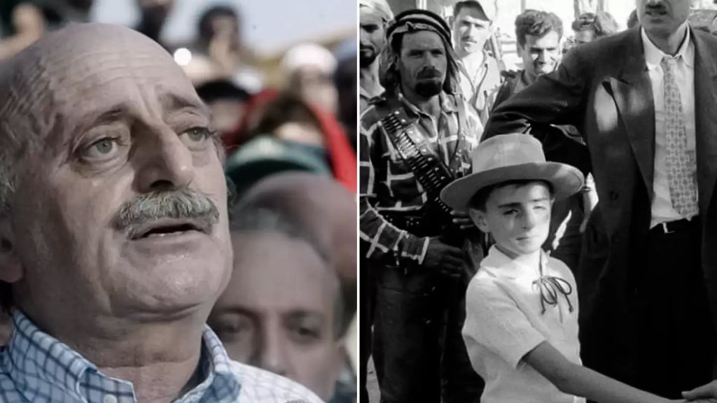 جنبلاط في طفولته في صور نادرة مع والده الراحل كمال جنبلاط 