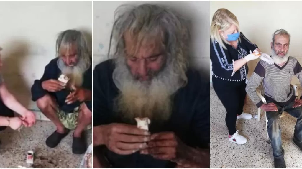 بالصور/ غسان يعيش "الفقر والتهميش" في بيروت... أحداث كثيرة وماضٍ قاسٍ جعلت منه أشبه برجل الكهف