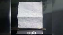 "الدنيا بعدها بخير"... ترك رسالة على الزجاج الأمامي لسيارة : "كنت أرجع إلى الوراء بهدوء وسمعت صوت كركعة لا أدري إذا كانت سيارتكم قد تأذت أو لا أرجو إبراء الذمة وأنا مستعد إذا كان يوجد أذى"