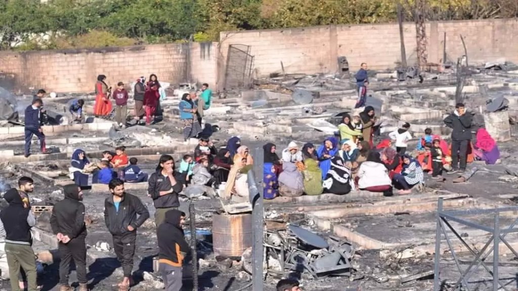 بعد الحريق في مخيم النازحين في بحنين المنية...وزارة الشؤون الإجتماعية: المشرفية تواصل مع وزيرة الدفاع وحرص على أن لا يبيت أحد من العائلات في العراء ودون مأوى