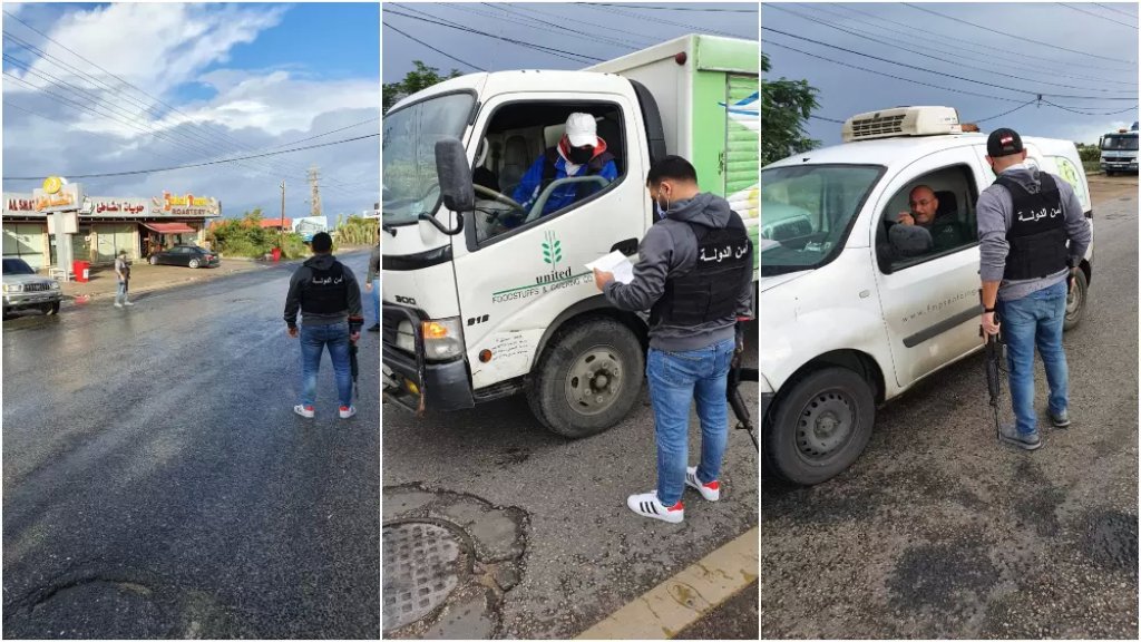 بالصور/ دوريّات لأمن الدولة في الجنوب للتأكد من إلتزام المواطنين بقرار الإقفال