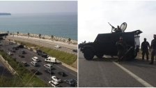 بالصور/ حواجز لـ القوّات الخاصة في فوج "الفهود" على طريق نهر الكلب في إطار تنفيذ قرار التعبئة العامة 