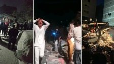 بالصور والفيديو/ انهيار مبنى سكني على رؤوس قاطنيه في العاصمة المصرية فجرًا