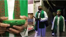 بالصور والفيديو/ "المسحراتي" محمود يجول في مدينة صيدا برفقة نجله لإيقاظ الناس للسحور: ورث هذه العادة من والده الذي عمل كمسحراتي طوال 50 عاماً!