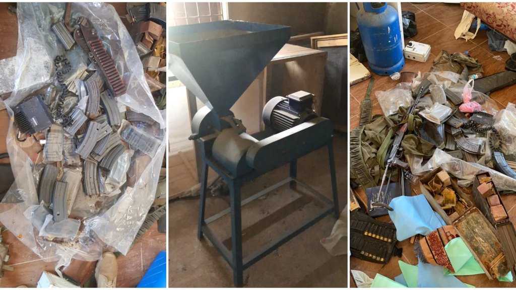 بالصور/ الجيش نفذ عمليات دهم في حورتعلا مما أدى إلى إصابة عسكري ومقتل مطلوب... وضبط عدداً من معامل تصنيع المخدرات وآلات تستخدم في عمليات التصنيع!