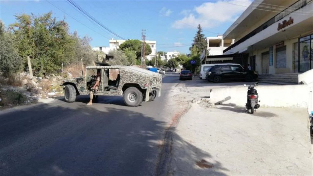 الجيش اللبناني ينتشر بين بلدتي عنقون ومغدوشة