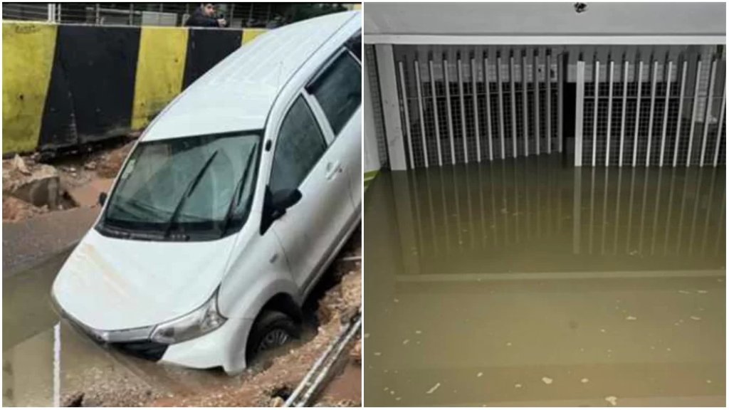 بالصور/ انفجار قسطل مياه عمره اكثر من مئة سنة في رأس النبع في بيروت.. خسائر فادحة والمياه غمرت موقفًا و13 سيارة!