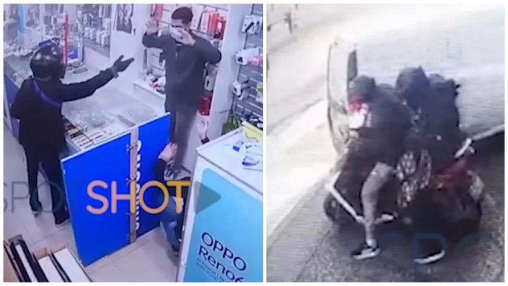 بالفيديو/ سارقا بنك "بيبلوس" يَضرُبان مِن جَديد.. "سطو وإطلاق نار" في المكلس!
