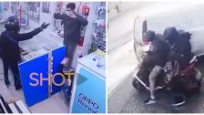 بالفيديو/ سارقا بنك "بيبلوس" يَضرُبان مِن جَديد.. "سطو وإطلاق نار" في المكلس!