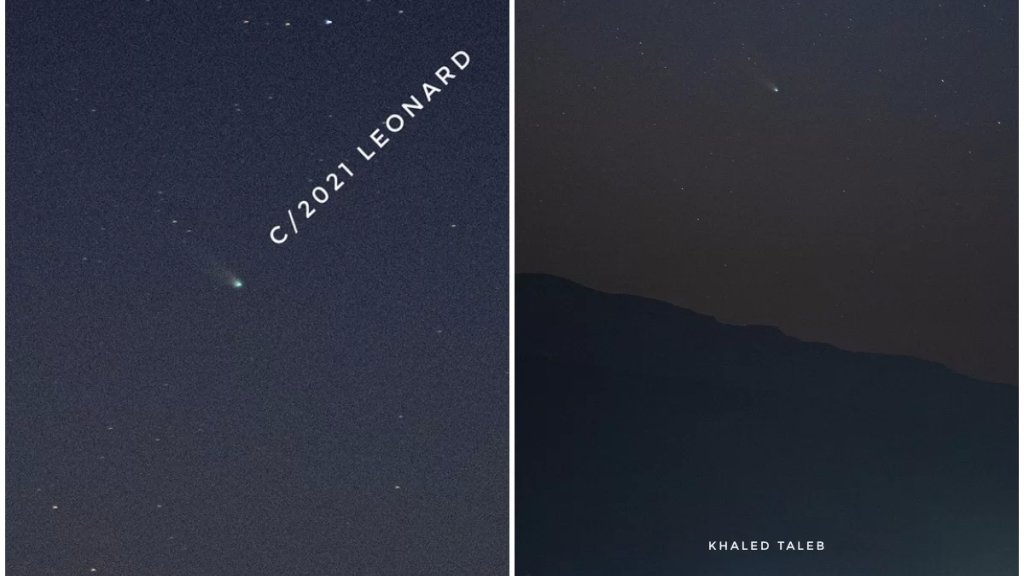 بالصور/ "المذنب ليونارد" من سماء عكار هذا المساء!