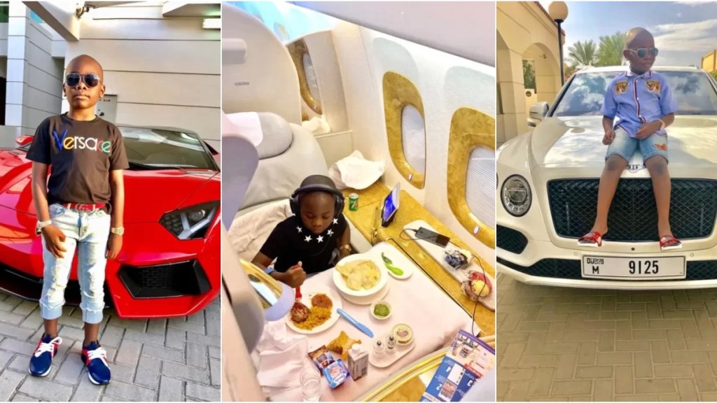 بالصور/ يمتلك طائرة خاصة وقصوراً وأسطولاً من السيارات.. الطفل "محمد" أصغر ملياردير في العالم !