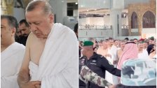 بالصور والفيديو/ اردوغان يؤدي مناسك العمرة في مكة المكرمة مع مجموعة من مرافقيه ومن الحراس!