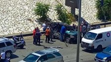 بالفيديو/ سقوط قتيل وجريح في حادث سير مروع على اوتوستراد الاسد باتجاه الجنوب
