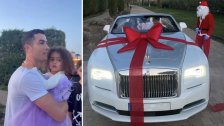 بالصور/ جورجينا رودريغيز تُفاجئ كريستيانو رونالدو بسيارة "رولز رويس" بمناسبة عيد الميلاد!