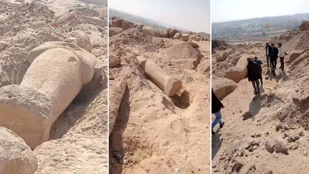بالصور/ محاولة سرقة تمثال "رمسيس الثاني" في مدينة أسوان في مصر!