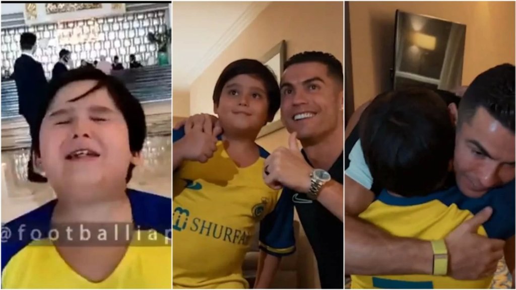 بالفيديو/ بعد انتشار فيديو بكائه.. رونالدو يحقق حلم طفل إيراني!
