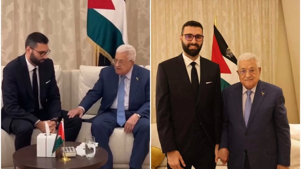 الصحفي معتز عزايزة يلتقي الرئيس الفلسطيني في قطر: بإذن الله راح اضل اوصل صوت شعبي وصوت اهل غزة لكل العالم 