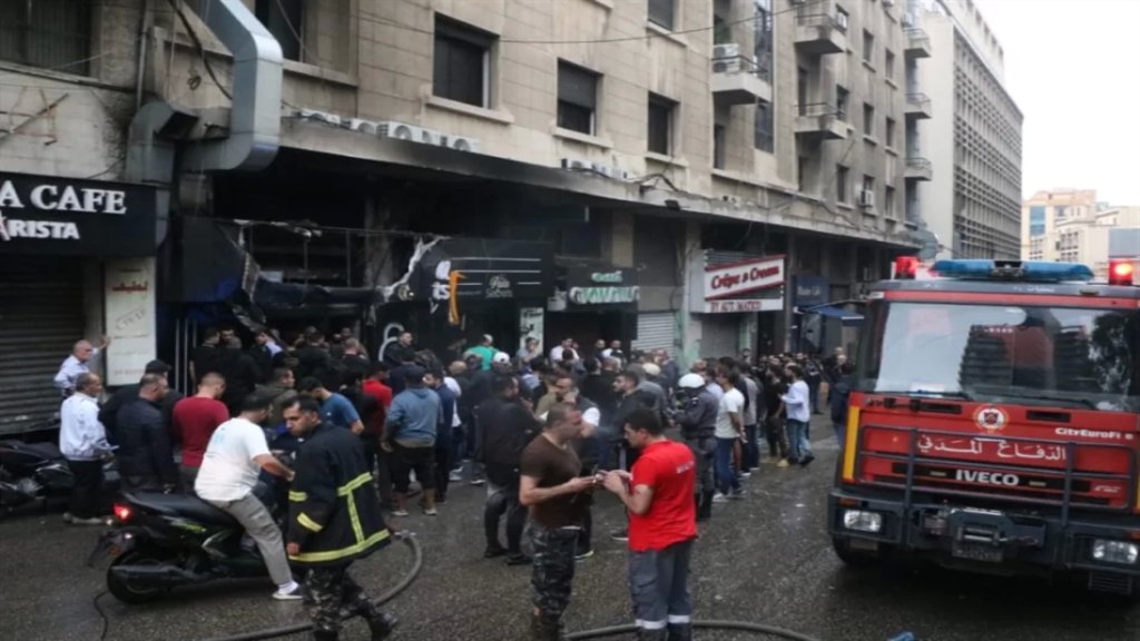 كارثة احتراق المطعم في بشارة الخوري.. الحريق اندلع بعد تلحيم مواسير الغاز