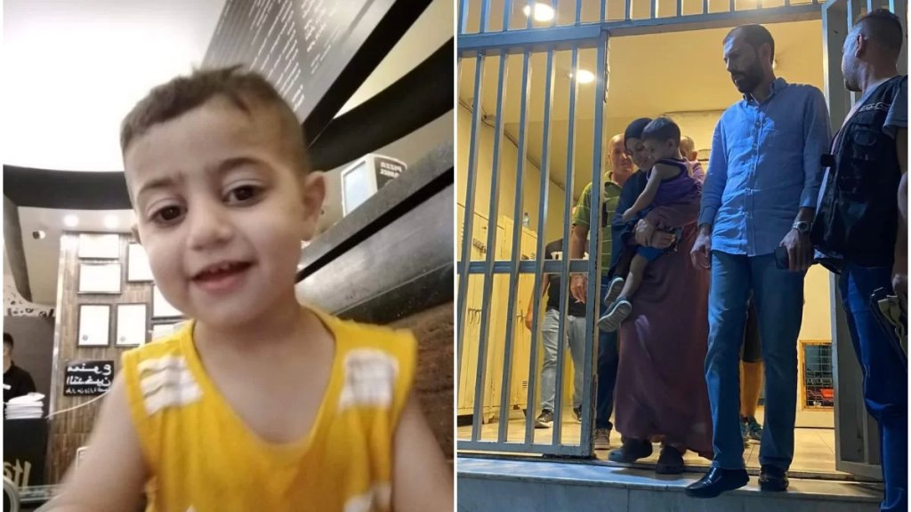 بالصورة/ شعبة المعلومات تعيد الطفل ليث ملص سالما إلى أحضان عائلته