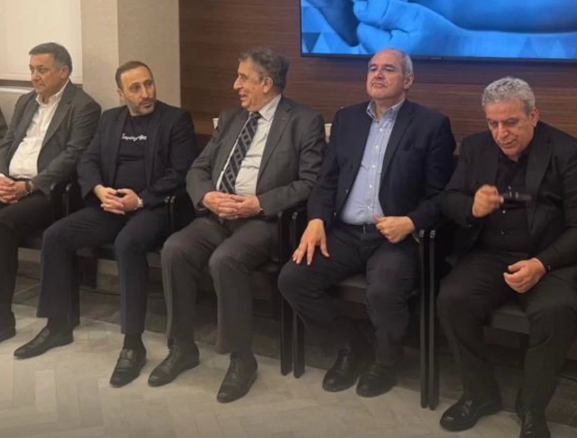 النائب ملحم خلف الوزير ناجي البستاني الدكتور علي رحال النائب ناصر جابر