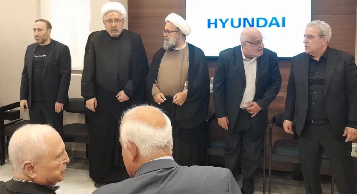 رئيس المحاكم الشرعية القاضي محمد كنعان مدير عام الأوقاف الشيخ حسن شريفة