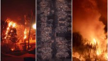 بالفيديو والصور/ مشاهد مرعبة للحرائق "المدمّرة" في كاليفورنيا: 10 قتلى ودمار أكثر من 10,000 منزل ومبنى 