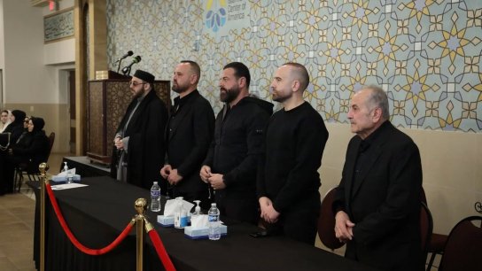 ذكرى أربعين المرحوم الحاج نزار نمر سعد والحاج نزية نمر سعد في المركز الإسلامي في اميركا