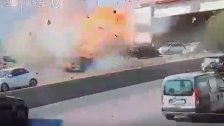 بالفيديو/ كاميرا مراقبة توثق لحظة شن مسيرة إسرائيلية الغارة على سيارة في خلدة 