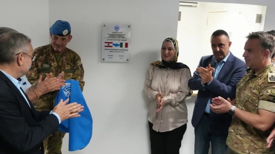 بالصور/ الكتيبة الإيطالية في اليونيفل تقدم هبة لمستشفى بنت جبيل الحكومي وجولة على البلدية واتحاد بلديات القضاء ومعهد بنت جبيل الفني