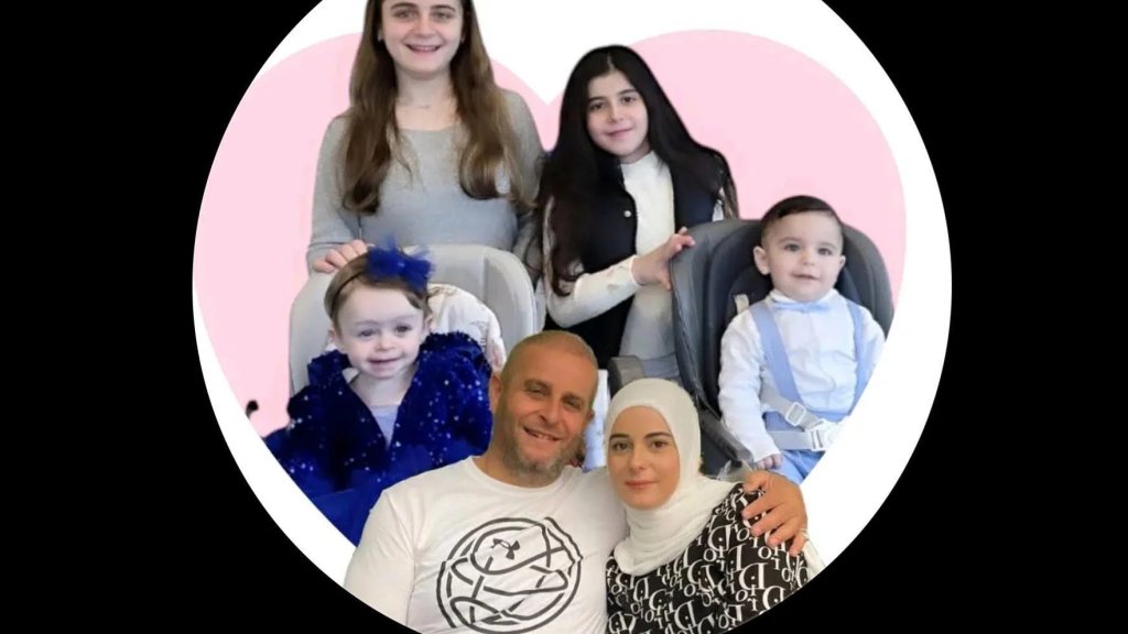 العائلة المستهدفة في مجزرة بنت جبيل...شادي صبحي شرارة واطفاله شهداء 