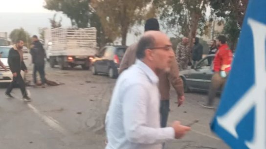 بالفيديو/ مسيرة اسرائيلية تستهدف صهريج مياه بين جدرا وسبلين