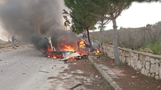 مسيرة تستهدف سيارة رابيد بين مركبا وعديسة