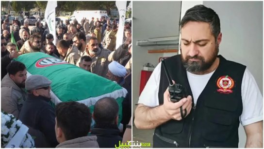 بالفيديو/ بنت جبيل تودع الشاب الجريح المسعف علي أبوذيب بتحية بيضاء صافية تليق بعمله الطوعي في خدمة الناس