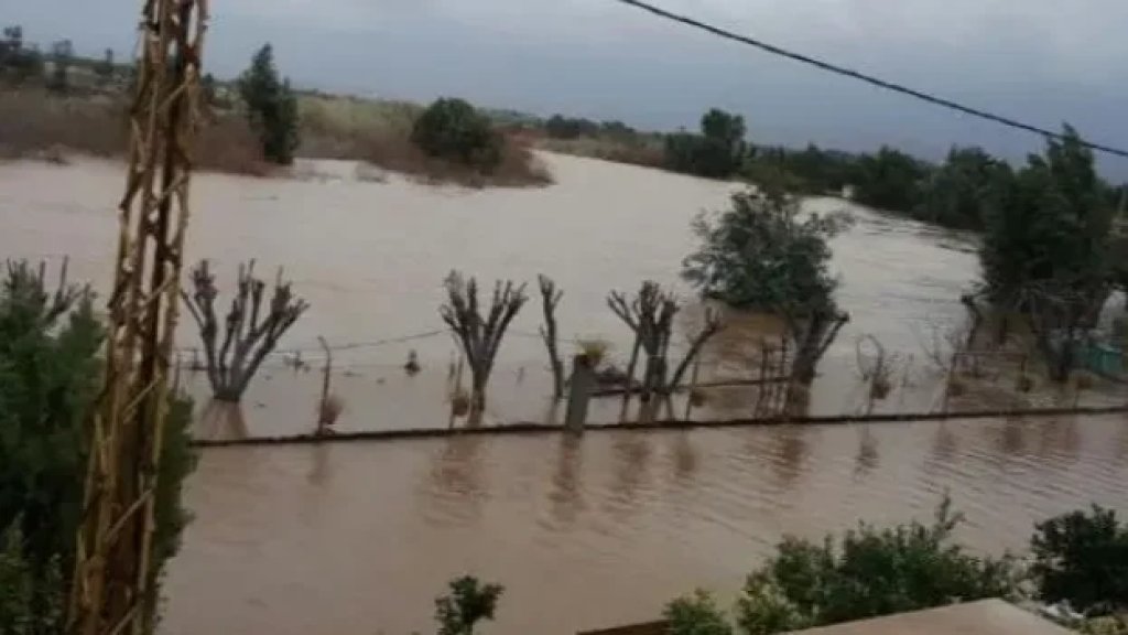 بالفيديو/ فيضان النهر الكبير والمياه غمرت بلدات سهل عكّار