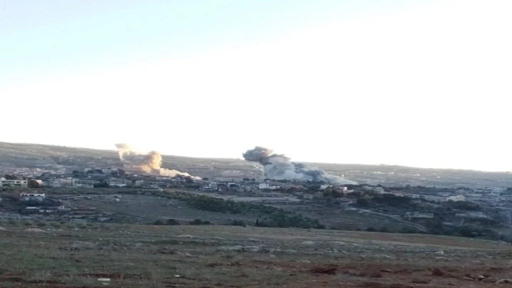 بالفيديو والصور/ لحظة استهداف المبنيين المهددين في سحمر