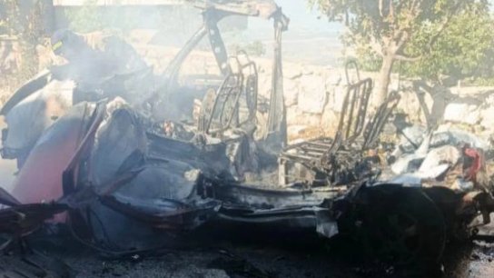 استشهاد عنصر في الدفاع المدني في غارة على الطريق بين كفرشوبا وكفرحمام