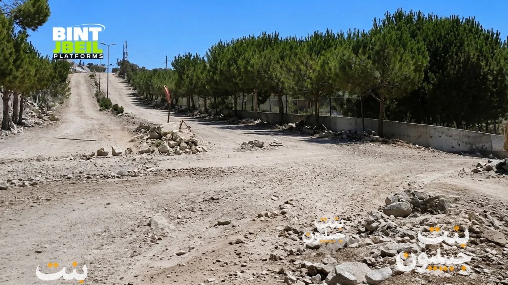 بالصورة/ الأوتوستراد الدائري في بنت جبيل عند مفرق ملعب العويني